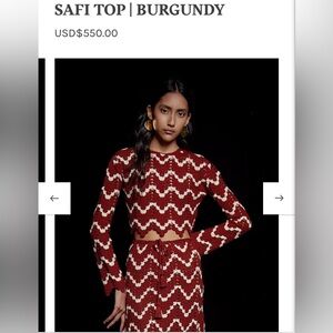 ESCVDO SAFI TOP / BURGUNDY